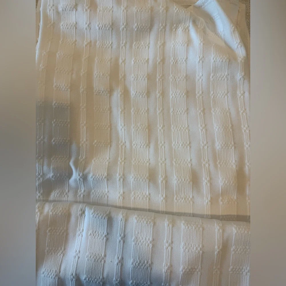 DKNY Elegant White Shower Curtain